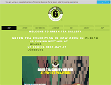 Tablet Screenshot of greenteagalleryworldwide.com